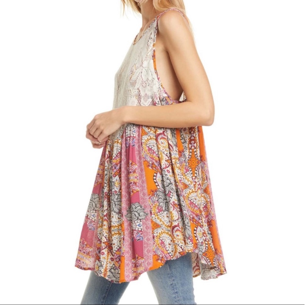 Free People Count Me In Trapeze Mini Dress - Picture 2 of 5